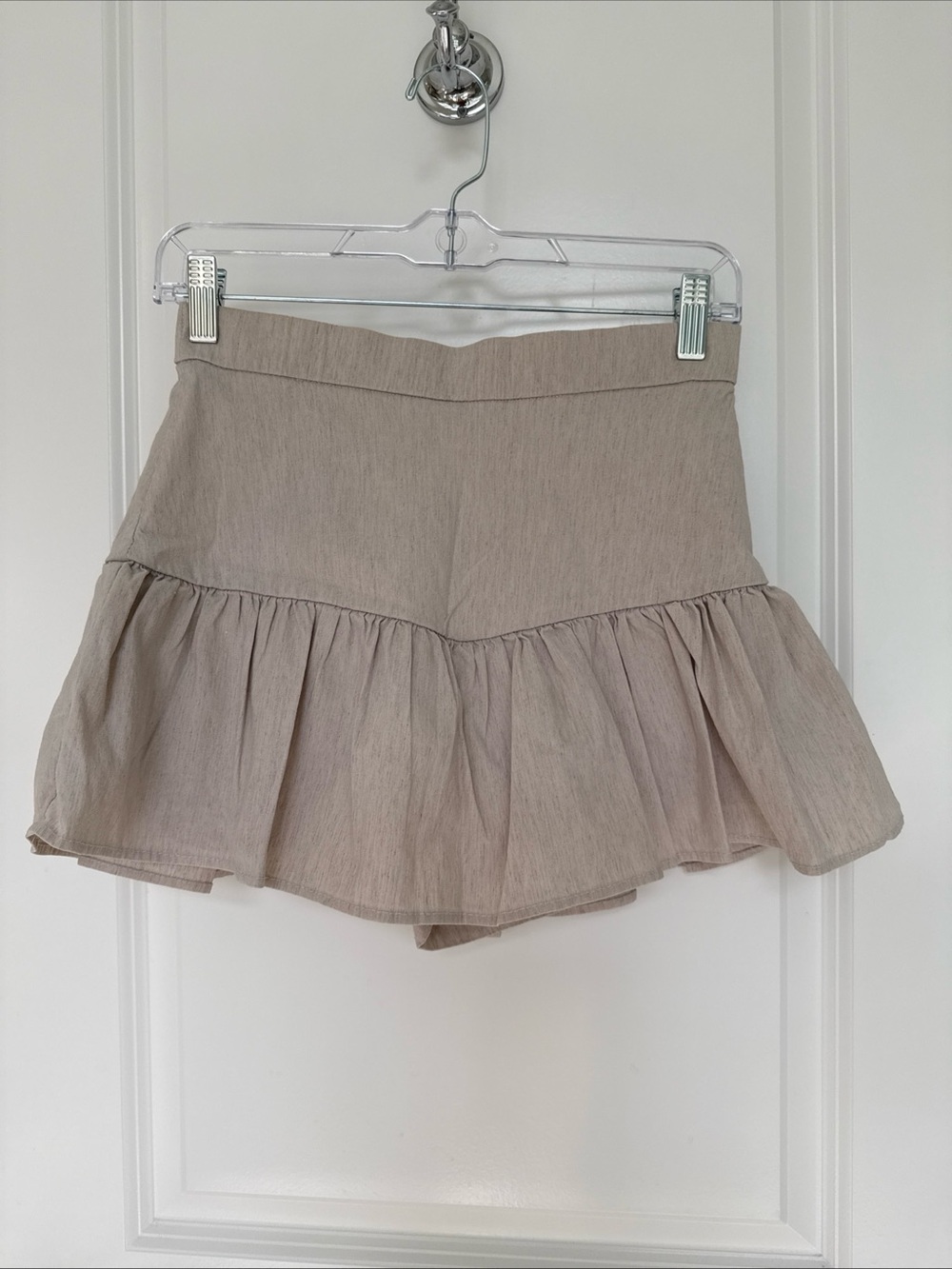 Zara Mini Skort - Taupe small